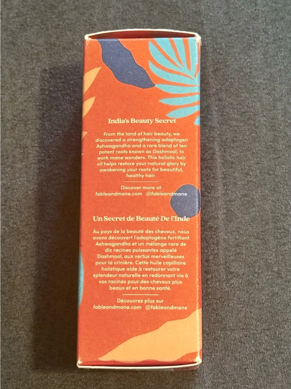 Fable & Mane HoliRoots Pre-Wash Hair Oil w Dashmool & Ashwaganda - 1.8 fl oz NWB